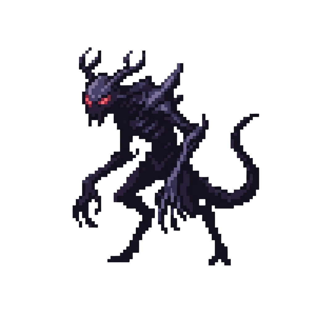 A Giant Towering Spindly Shadow Beast