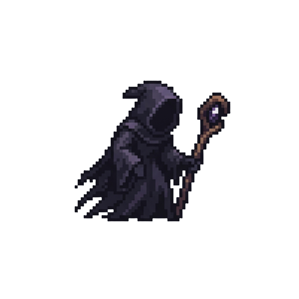 A Faceless Slender Dark Shadow