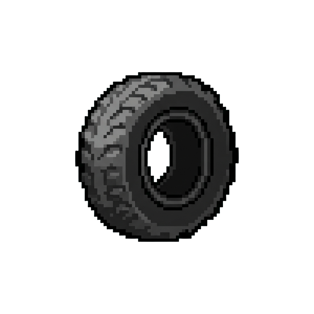 A Giant Bouncing Rubber Tire