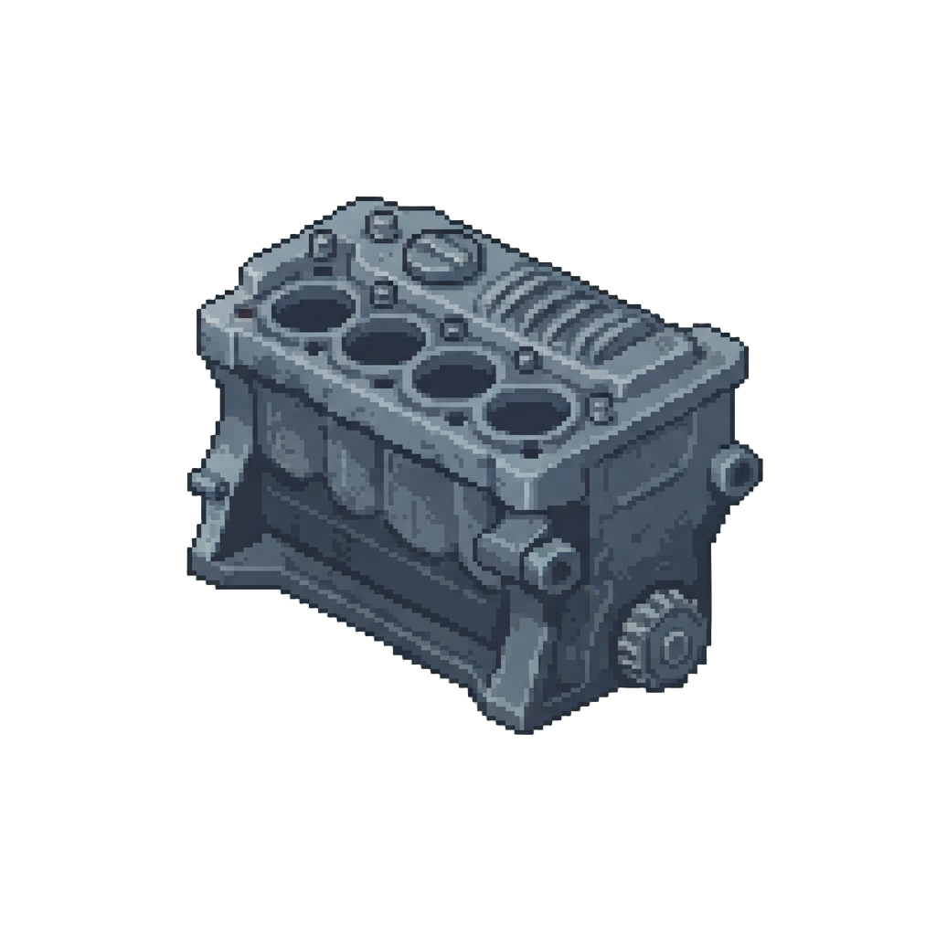 A Loose Plastic Engine Block
