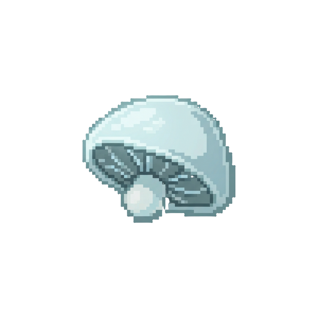 A Pale Ghostly Mushroom Cap