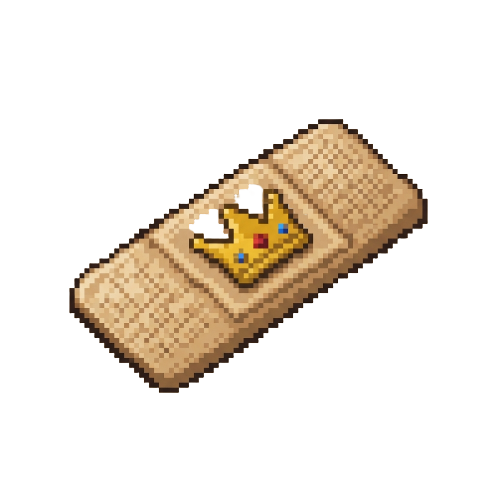 A Golden Crown Patterned Bandage