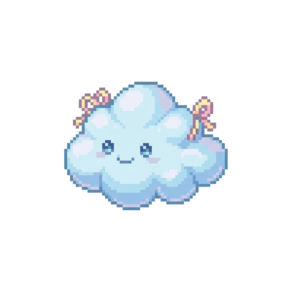 A Cute Pastel Cloud Float