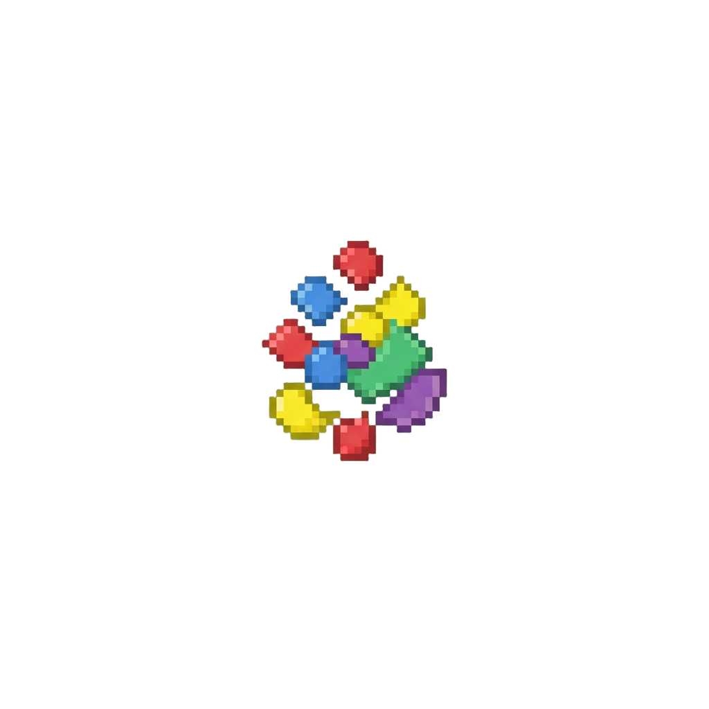 A Classic Multi-color Paper Confetti Drop