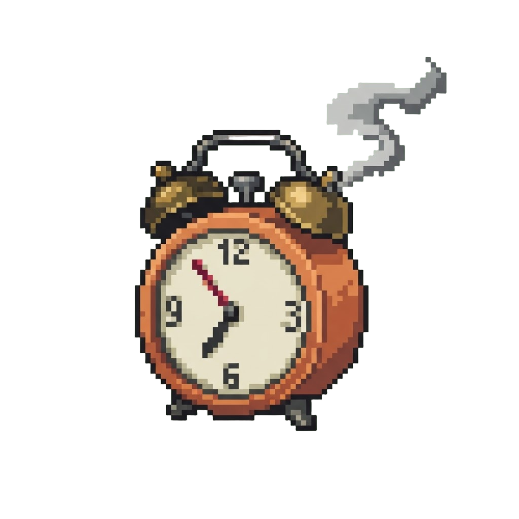 A Smoking Novelty Alarm Clock