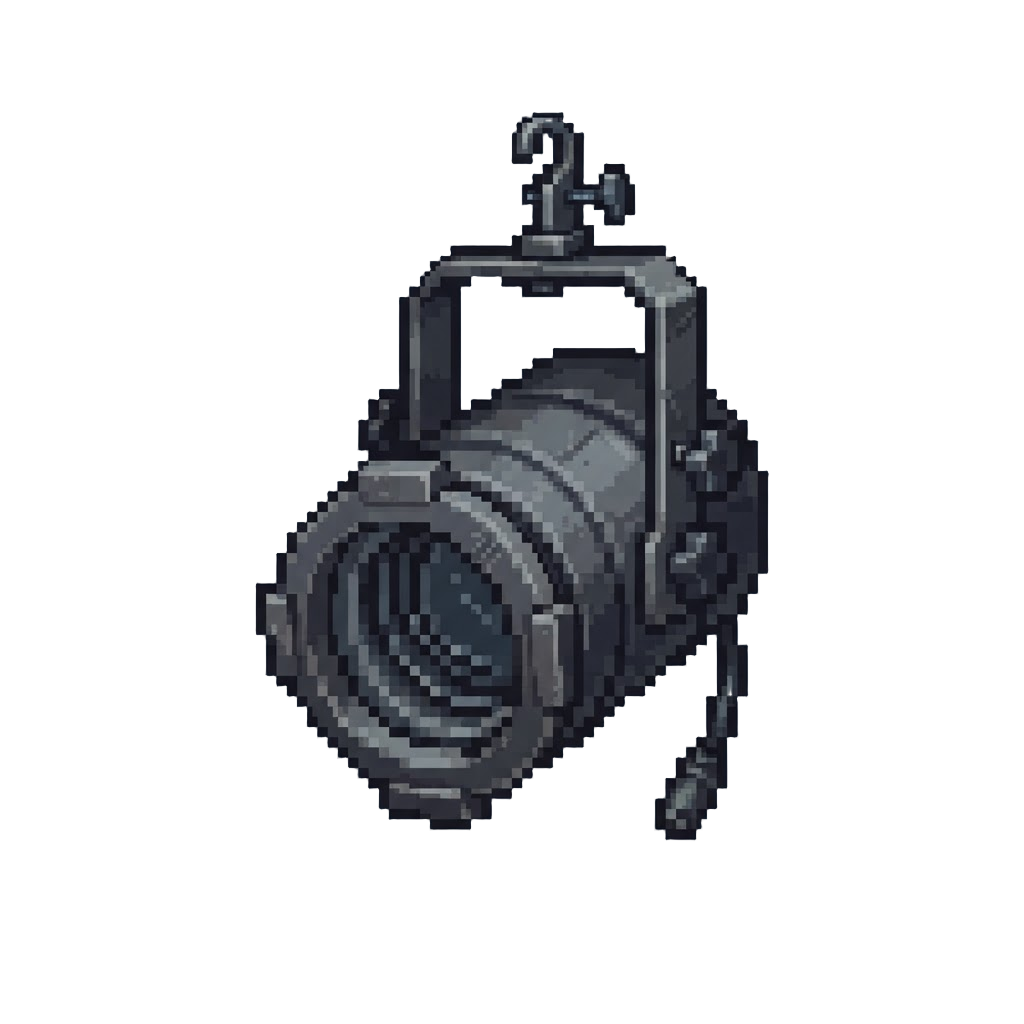 A Dropping Heavy Metal Spotlight Frame
