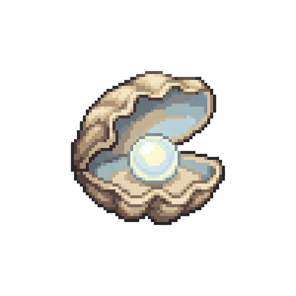 A Glowing Pearl Inside a Giant Clam Shell