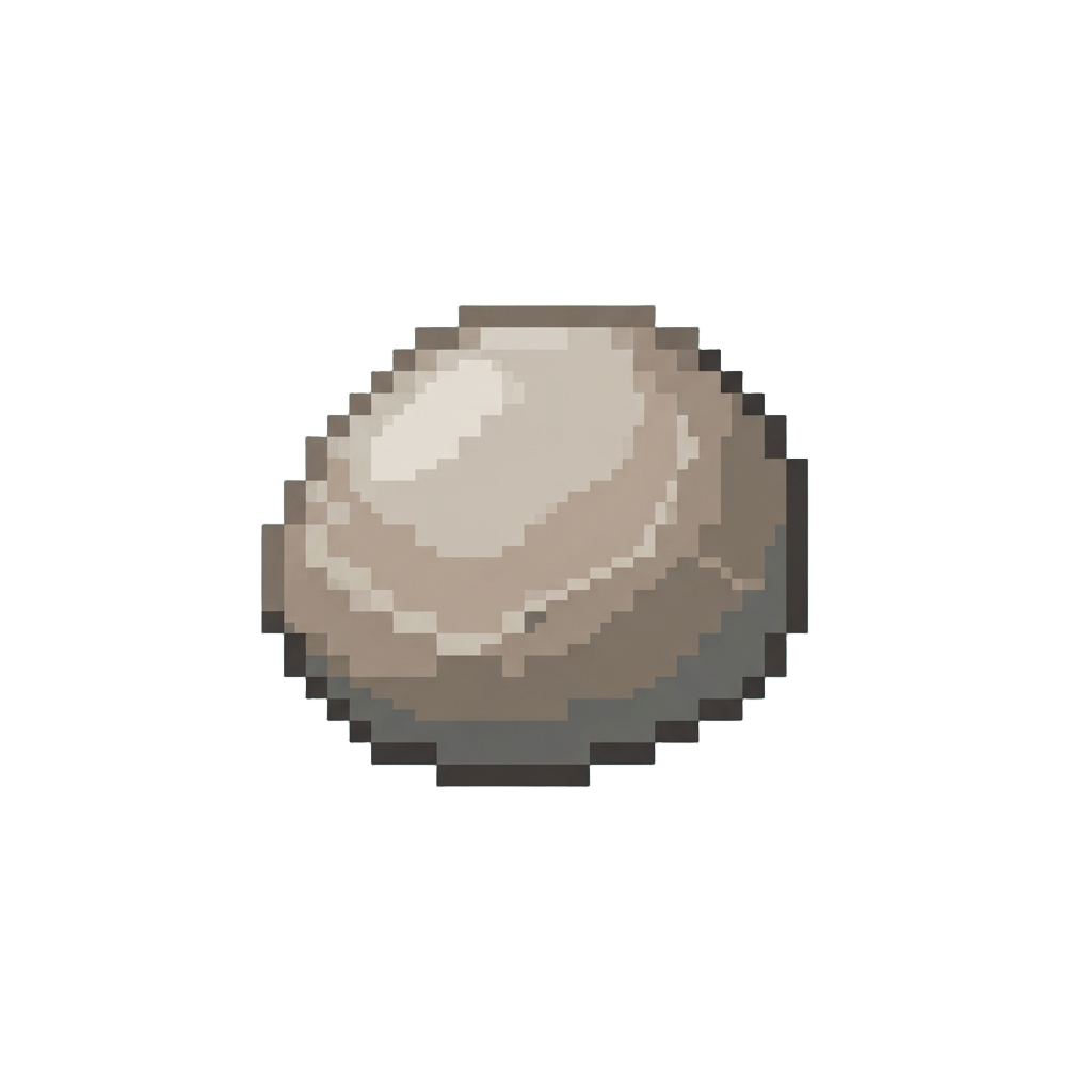 A Small Smooth Beach Pebble