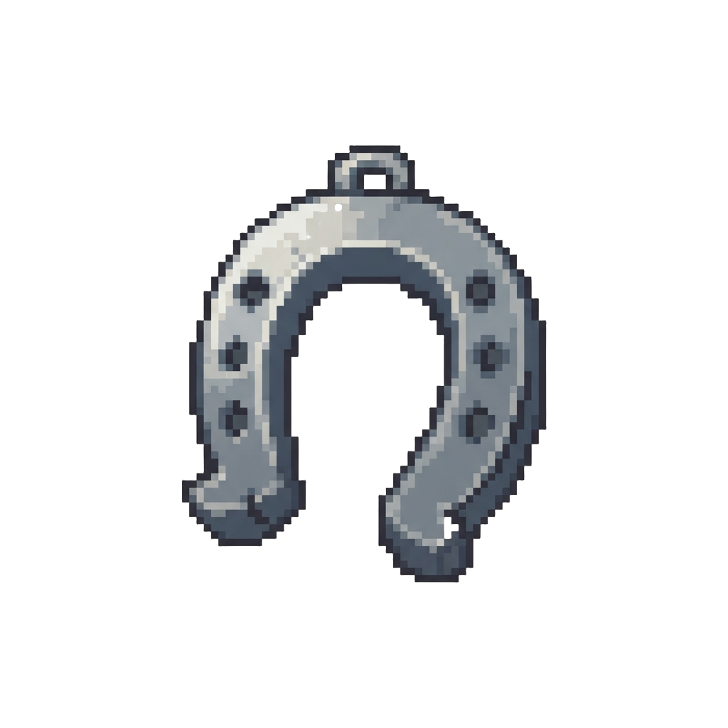 A Orbit of Cartoon Horseshoe Icons
