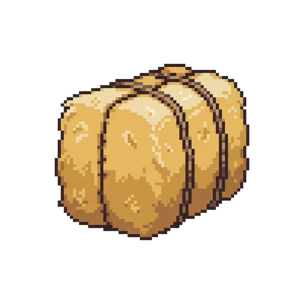 A Giant Plush Hay Bale