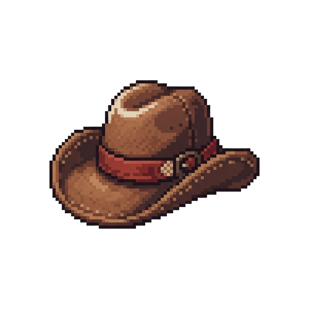 A Oversized Plush Cowboy Hat