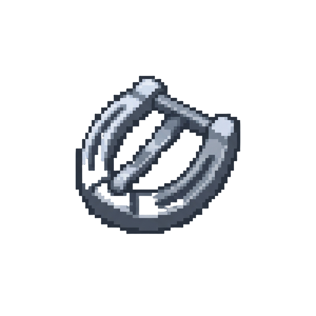 A Vintage Silver Horseshoe Buckle