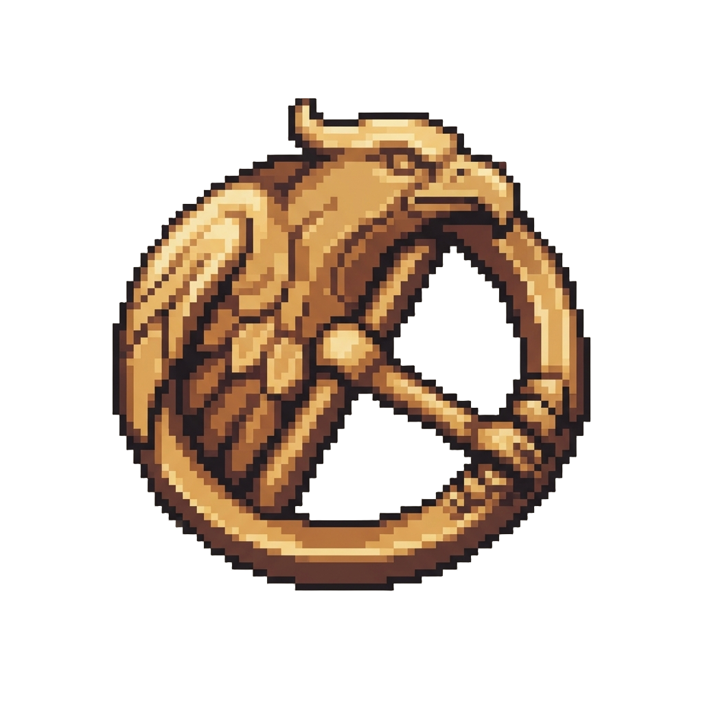 A Polished Brass Eagle Buckle