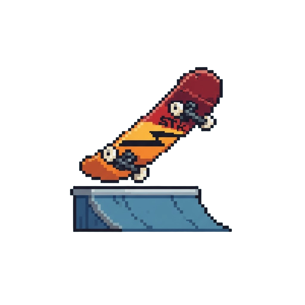 Performing a High-flying Skateboard Kickflip Over a Ramp