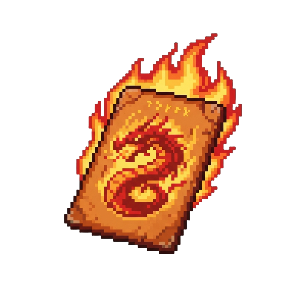 A Blazing Dragon-summoning Card