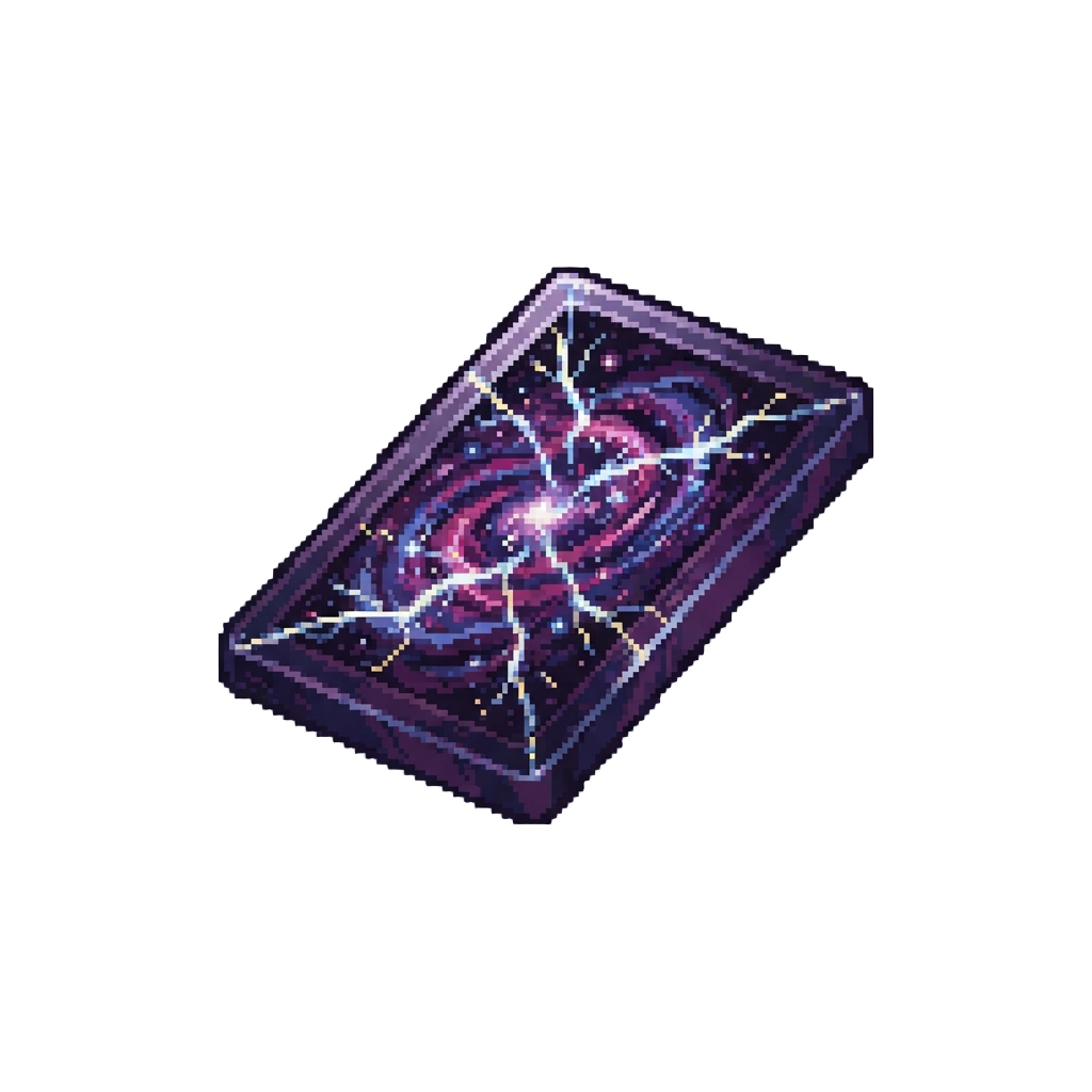 A Crackling Cosmic Void Card