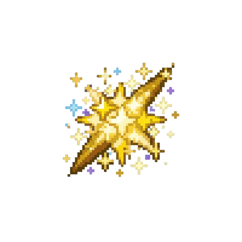 A Glittering Star Shower Blast