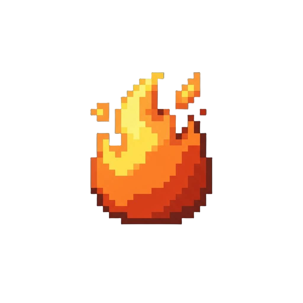 A Classic Fiery Fireball Spark