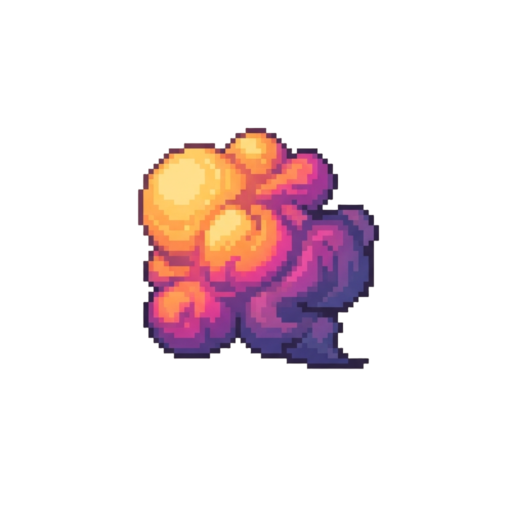 A Puff of Colorful Dramatic Smoke
