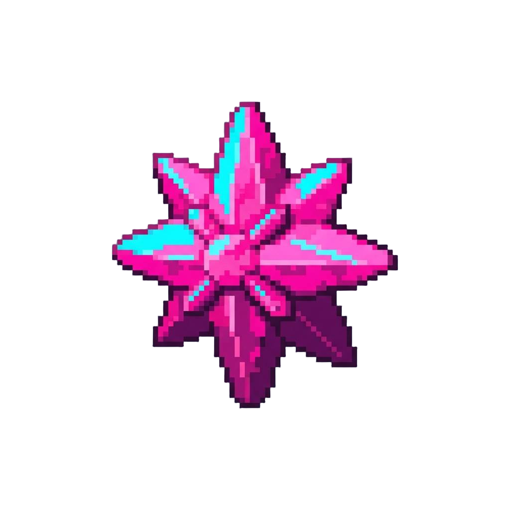 A Giant Neon Impact Star