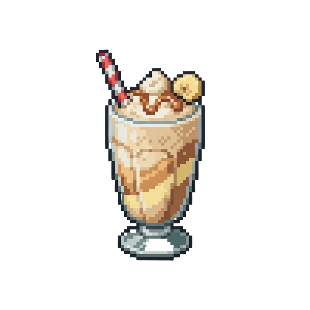 A Peanut Butter Banana Milkshake
