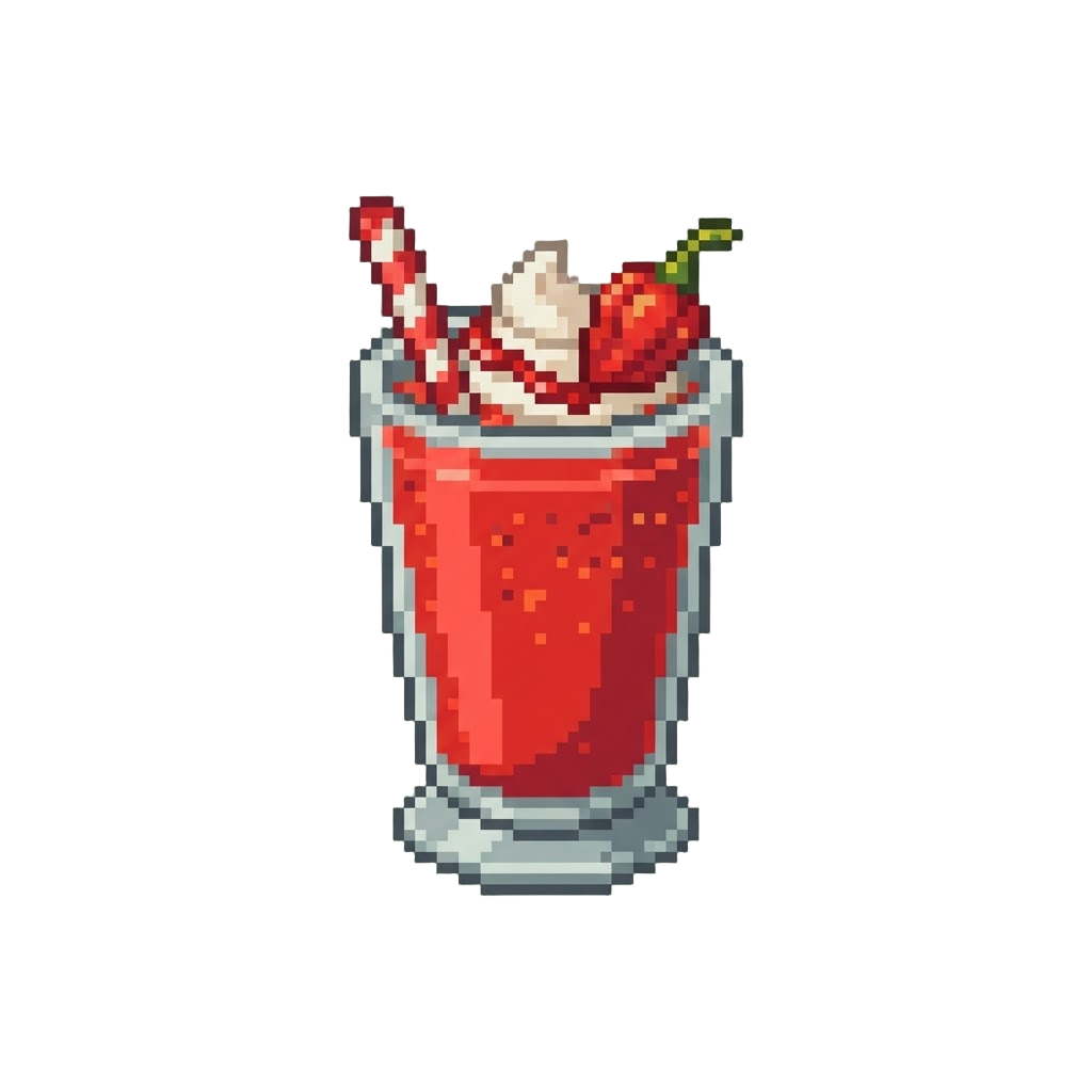 A Fiery Red Ghost Pepper Chili Milkshake