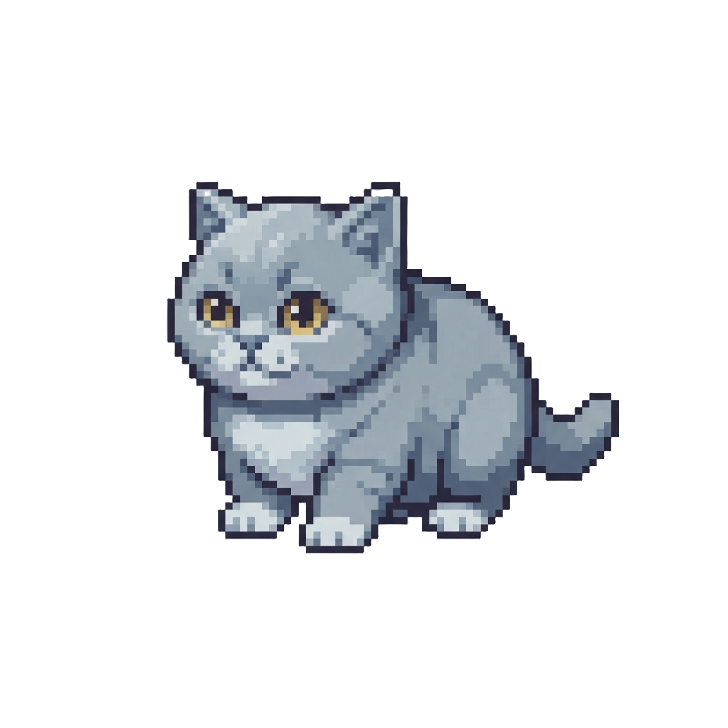 A Chubby British Shorthair Kitten