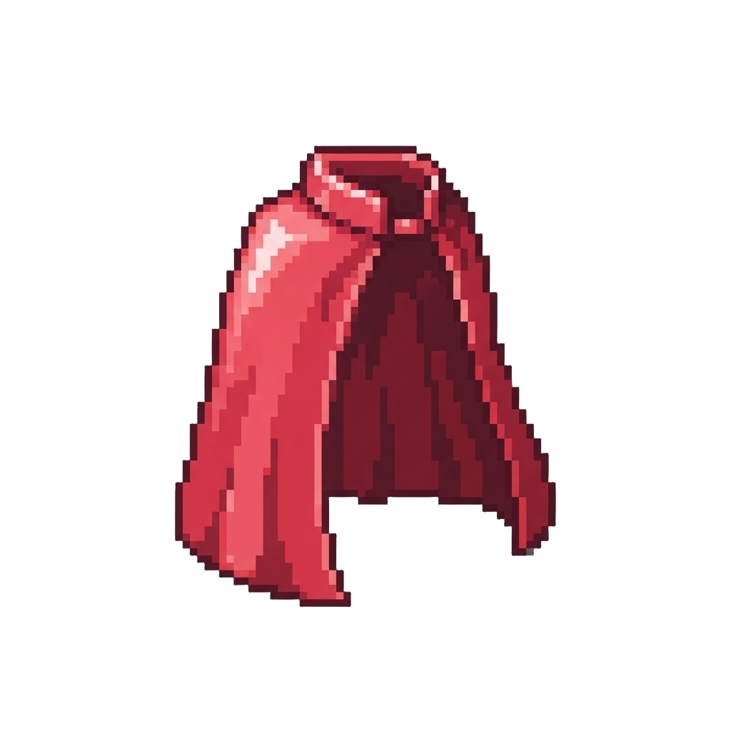 A Shiny Red Plastic Cape