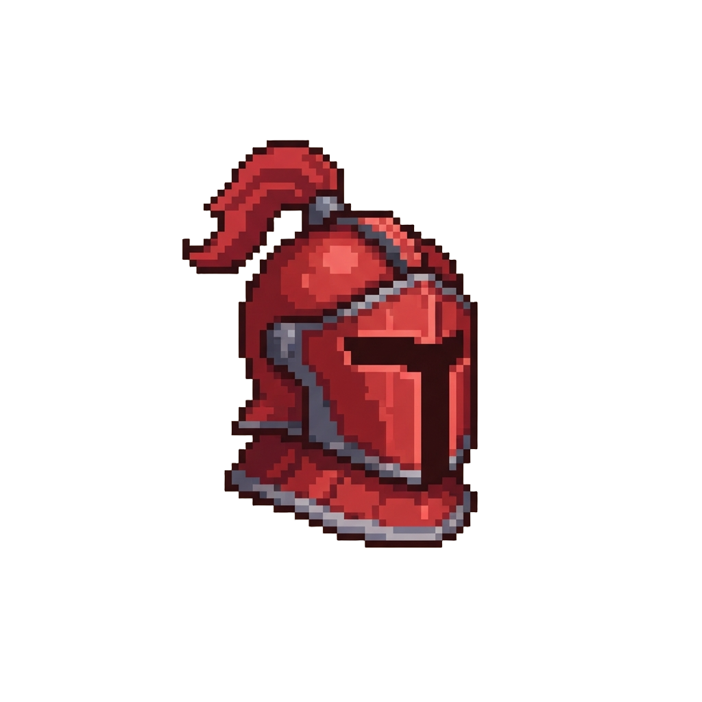 A Snap-on Red Knight Helmet