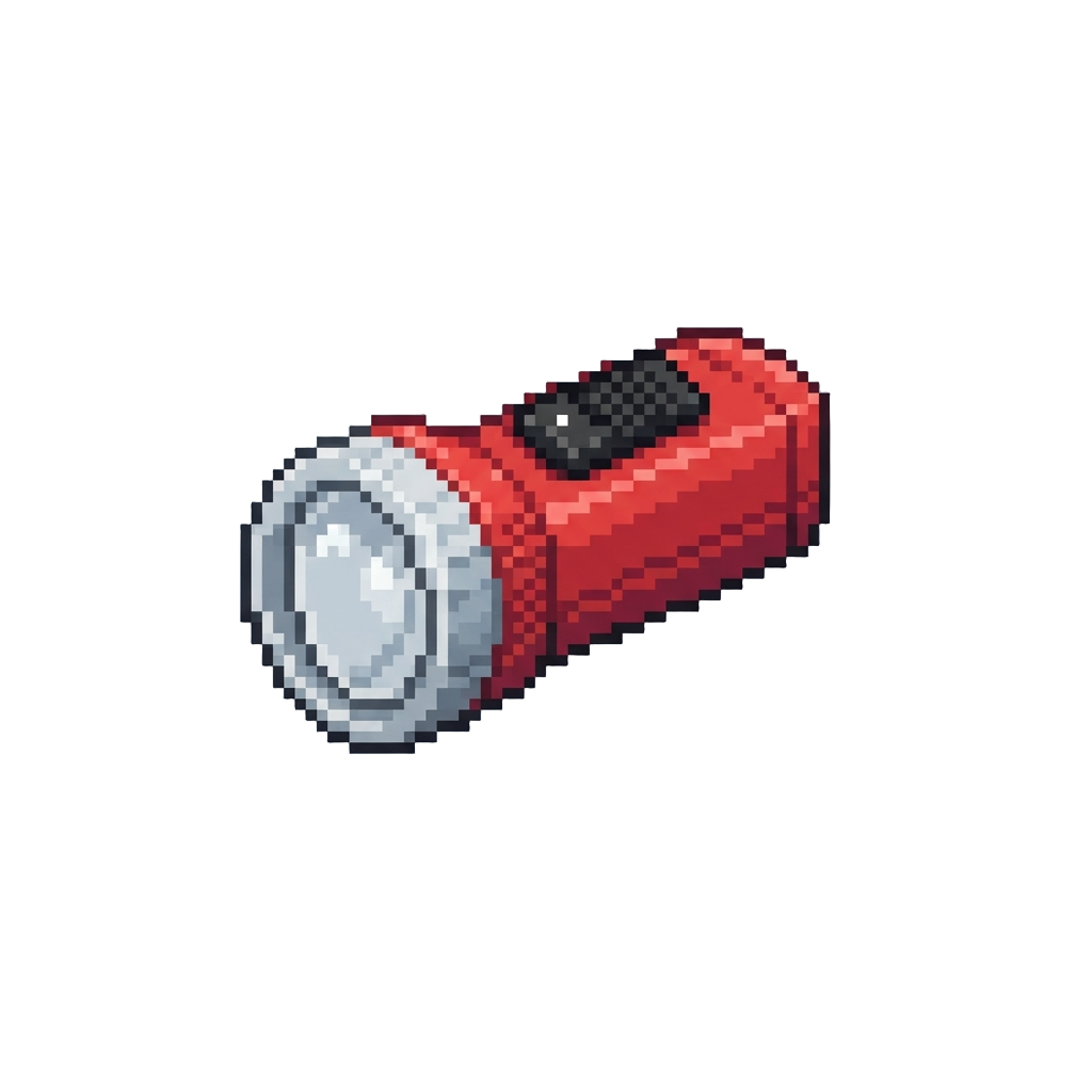 A Blocky Plastic Flashlight