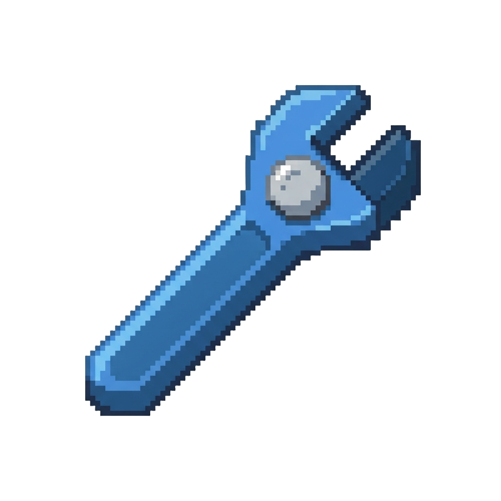 A Blocky Plastic Wrench