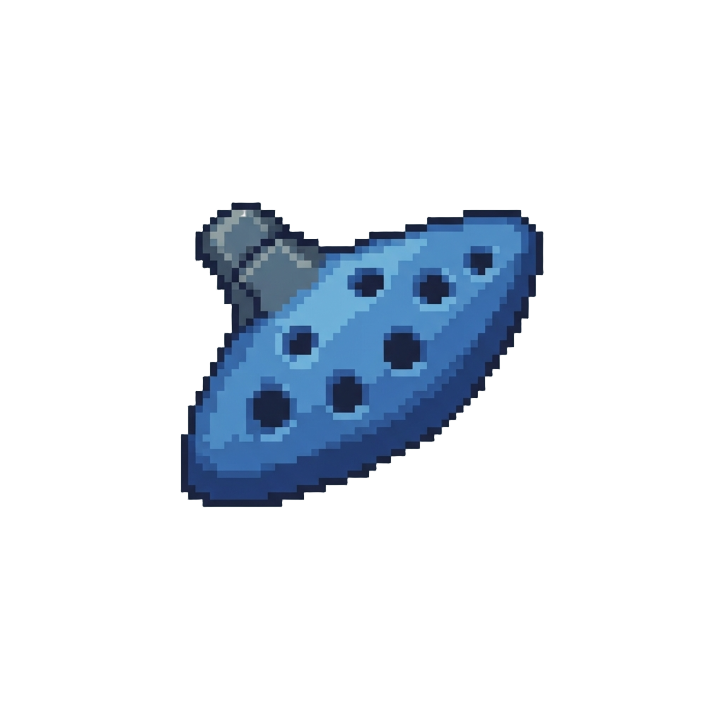 A Mystical Blue Ocarina
