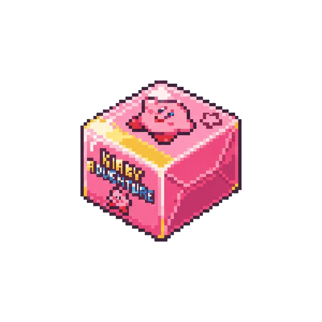 A Shiny Glowing Kirby Game Box