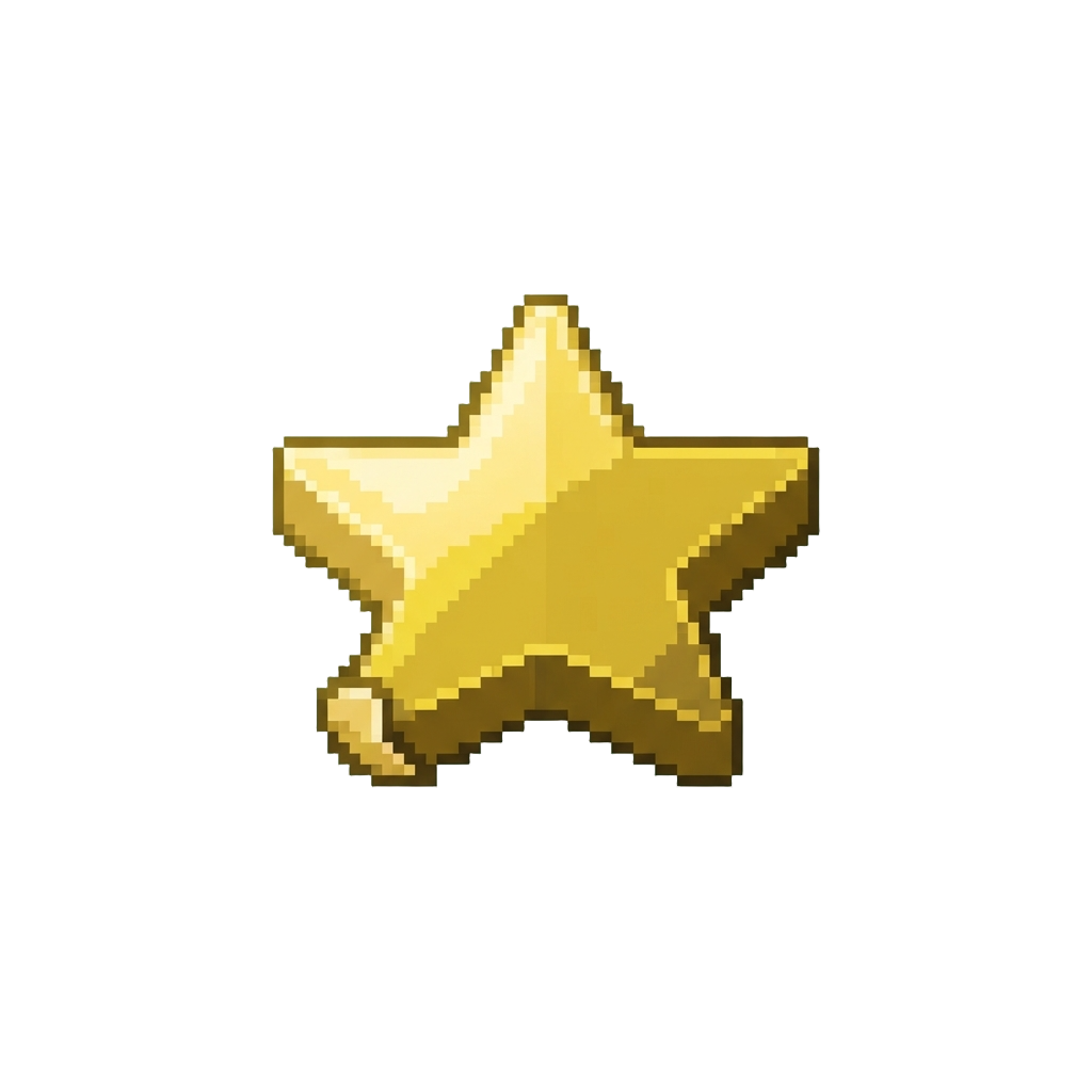 A Golden Star Sticker