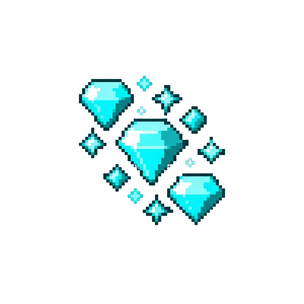 A Shower of Neon Diamond Sparkles
