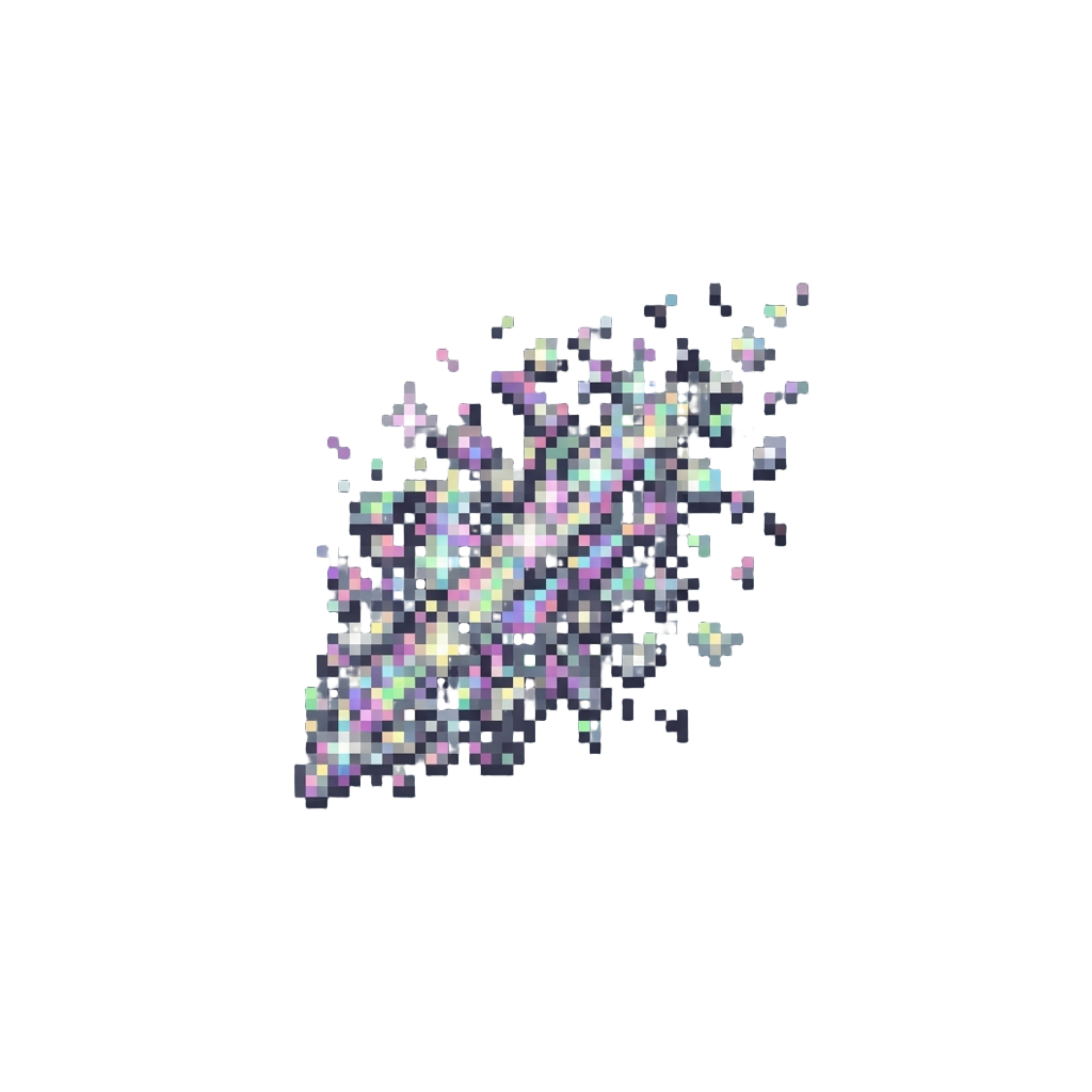 A Spray of Holographic Glitter Dust