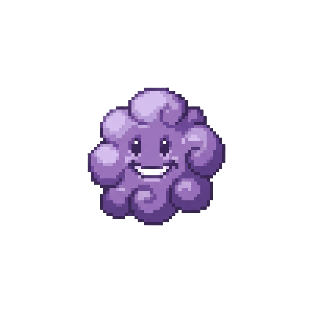 A Puff of Purple Silly-face Smoke