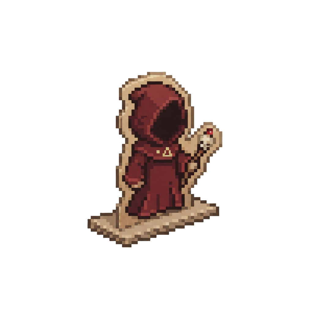 A Sliding Cardboard Cultist Cutout