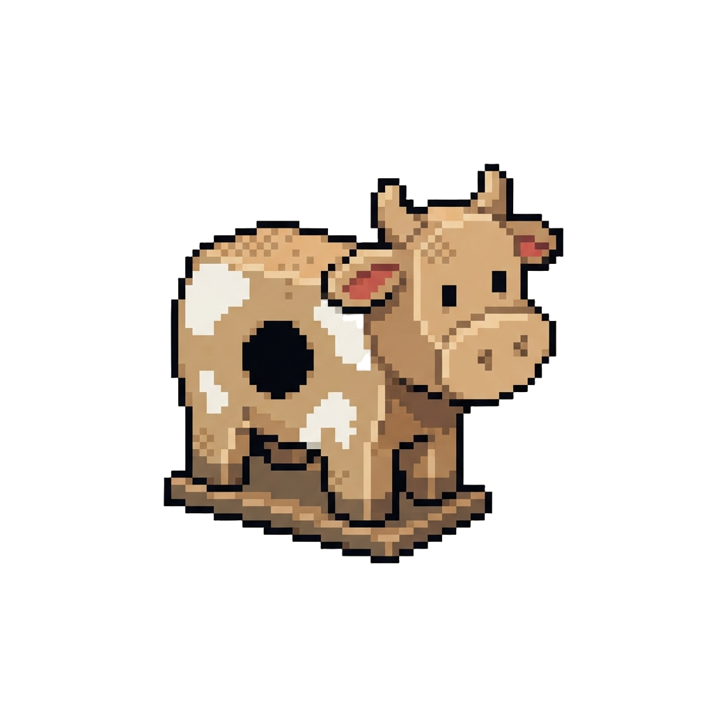 An Innocent Cardboard Cow Target