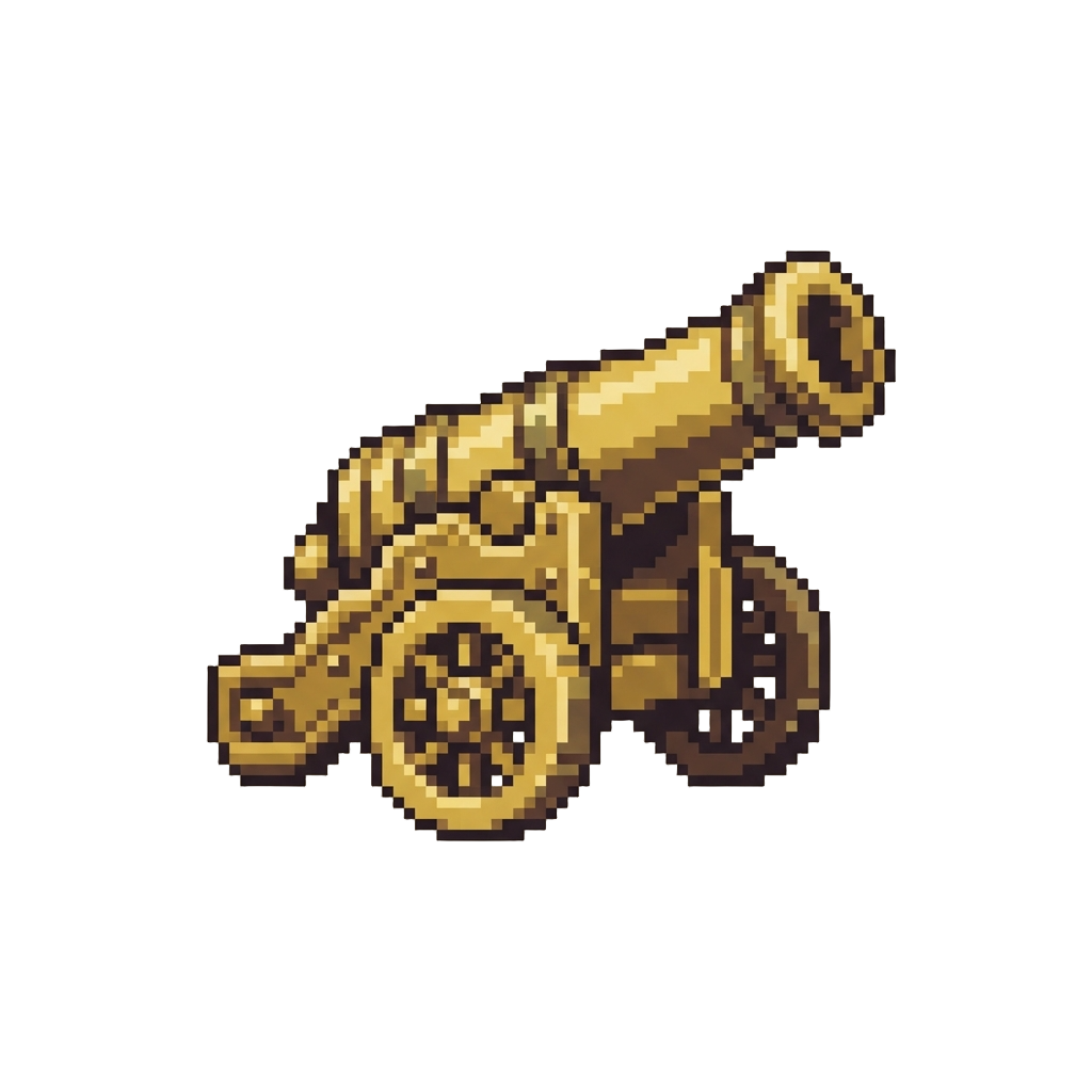 A Miniature Golden Cannon Prize