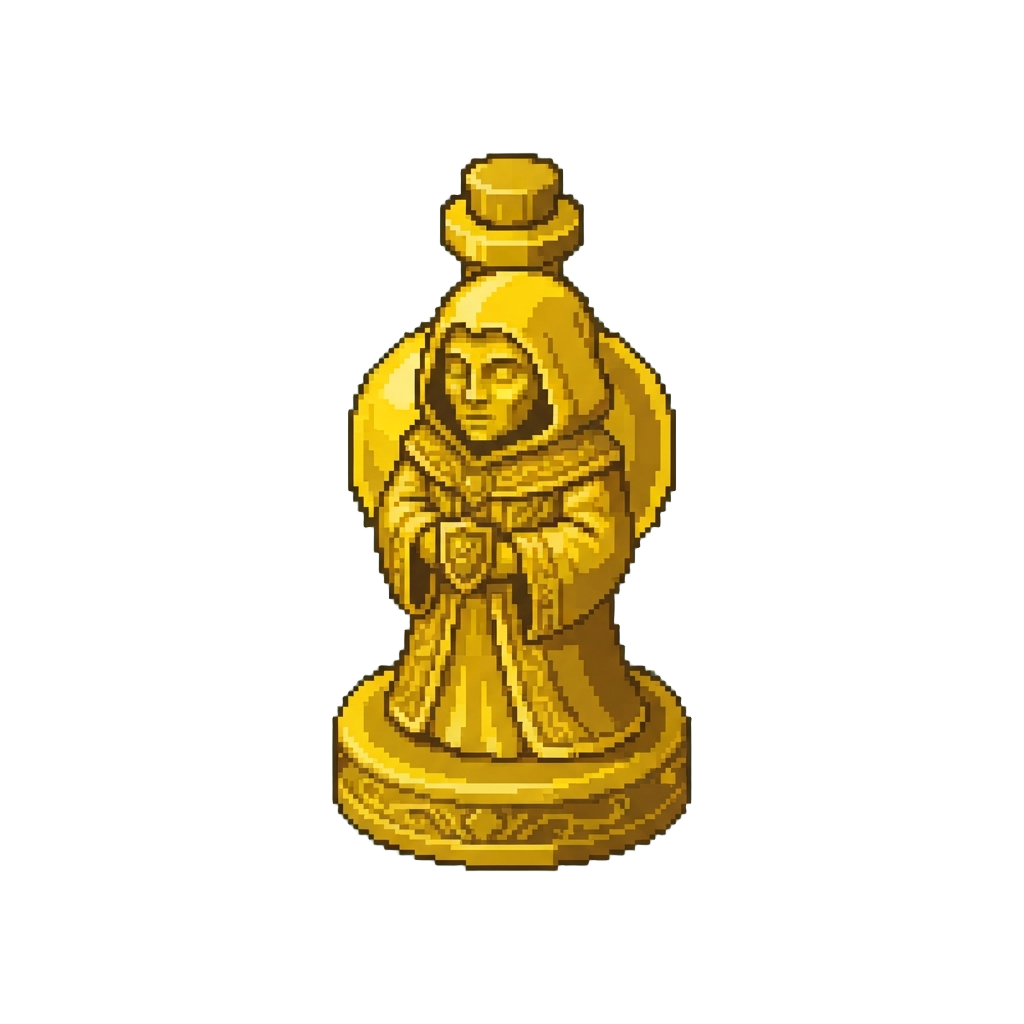 A Golden Salazar Bottle Figurine