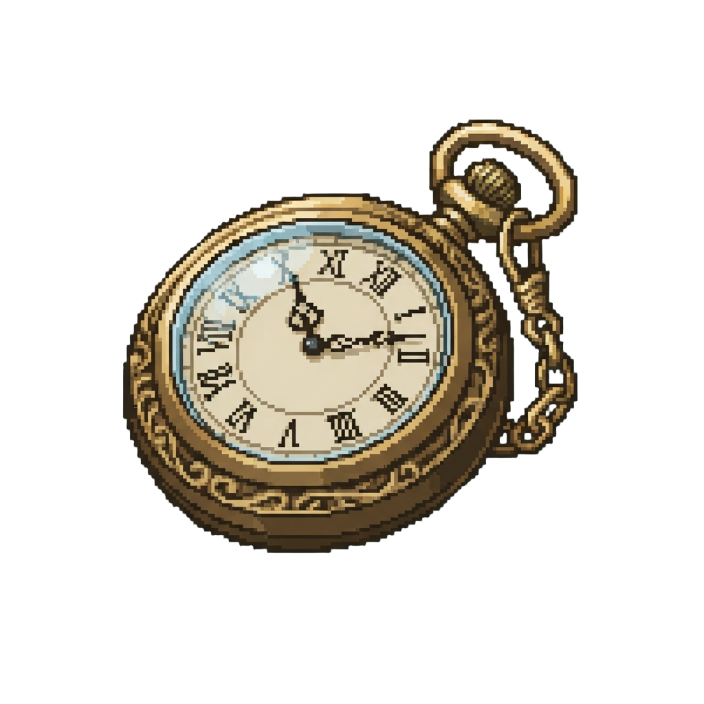 A Ornate Antique Pocketwatch Figurine