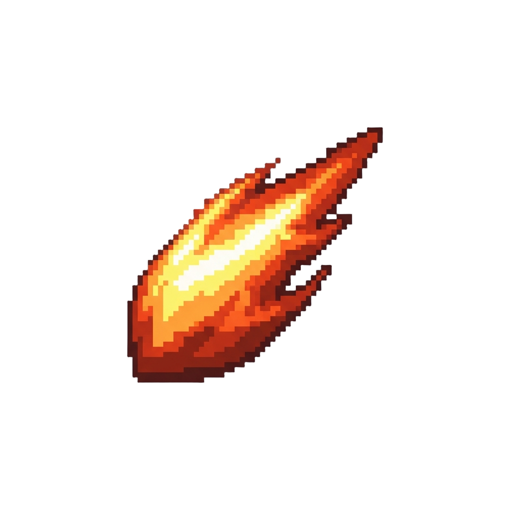 A Fiery Plasma Streak Trail