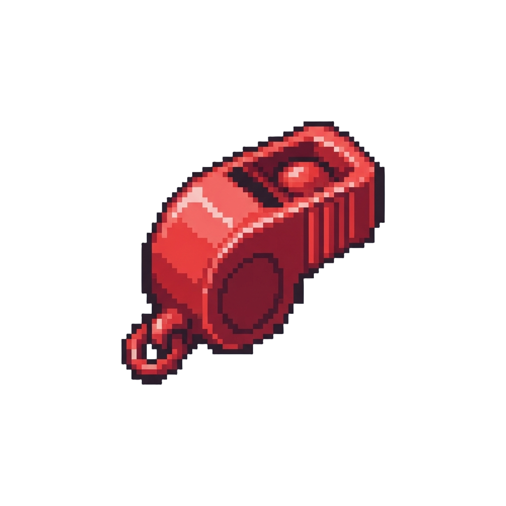 Miniature Plastic Prize Whistle