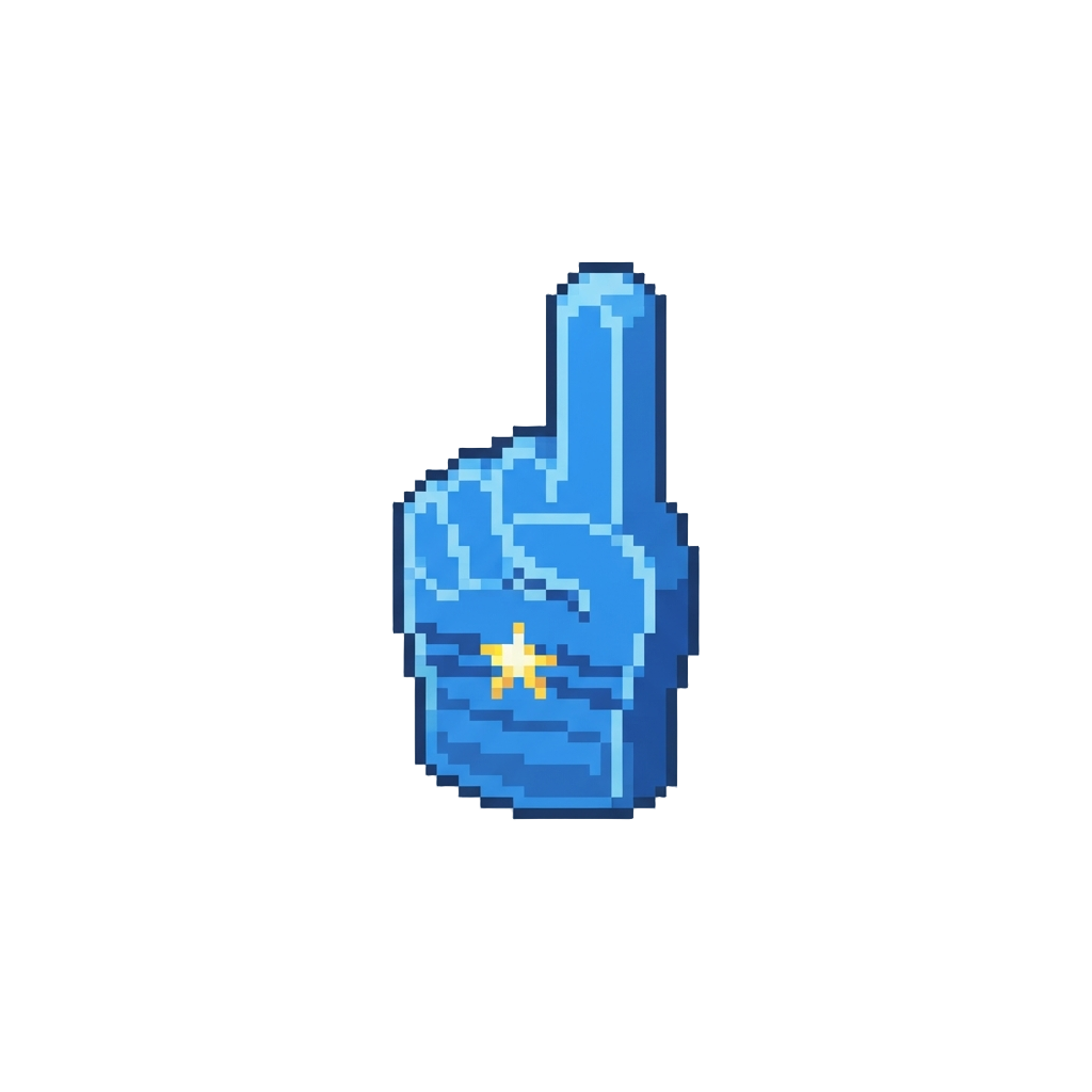 Miniature Foam Victory Finger