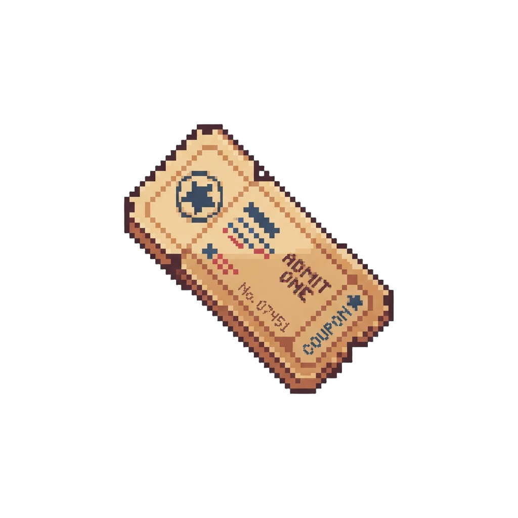 Single Paper Ticket Coupon
