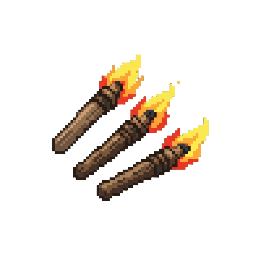 A Trail of Scattered Dropped Torches