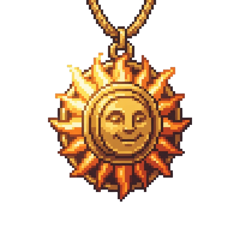 A Blazing Sacred Sun Amulet