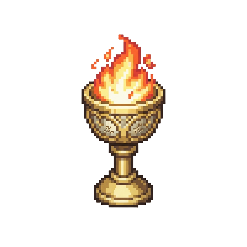 A Flaming Holy Brazer Flare