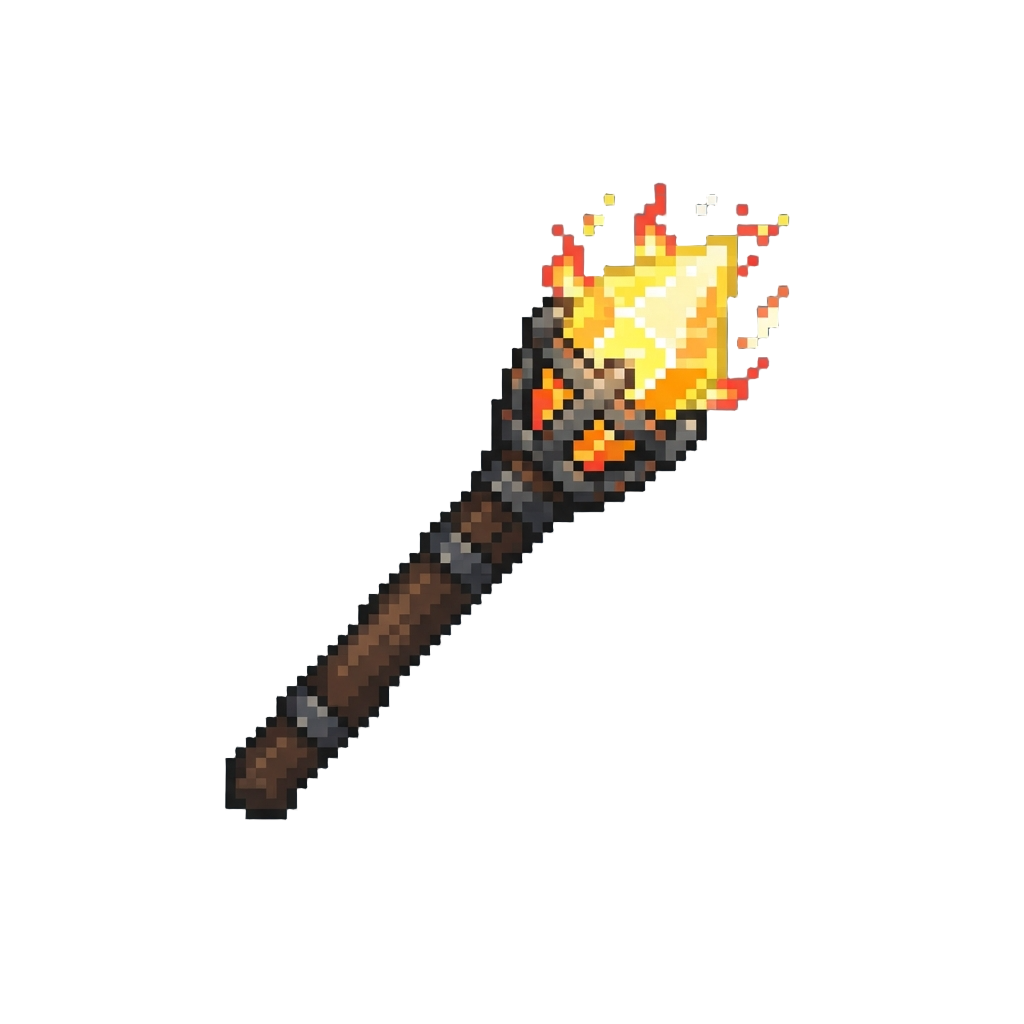 A Massive Crackling Solar Torch